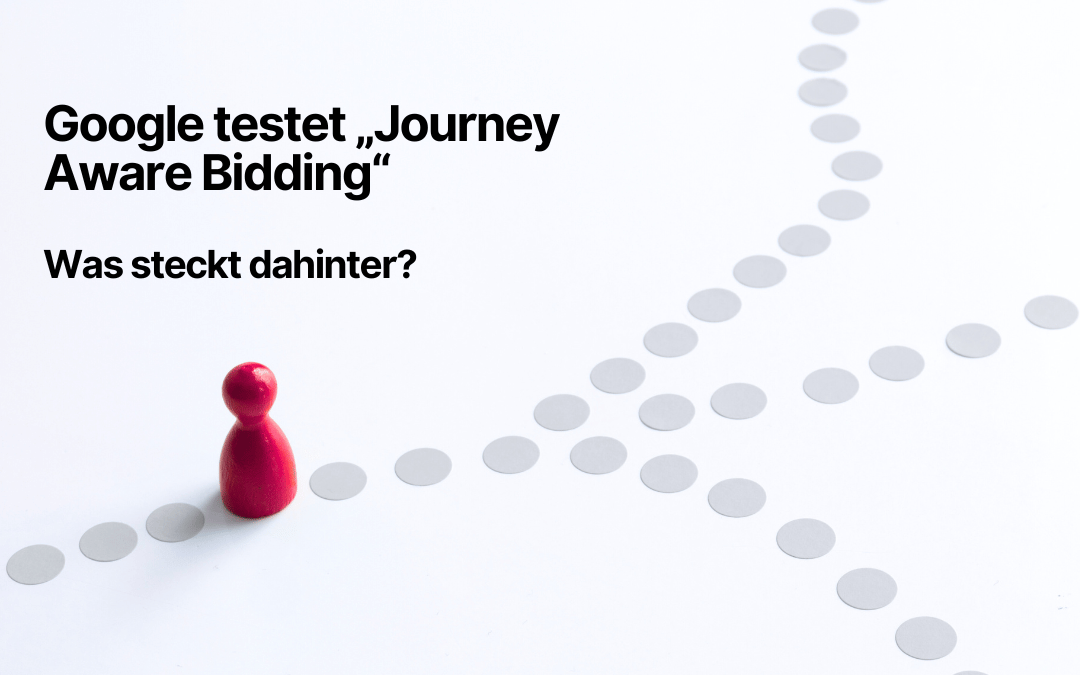 Abbildung eines Kundenwegs mit Abzweigungen als Symbol für Googles neues Journey Aware Bidding.